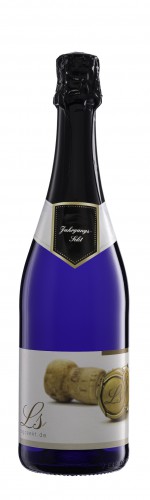 Sekt halbtrocken 0,75l Blau / Schwarz (Kurz)