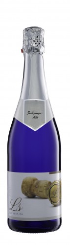 Sekt Blau / Silber (inkl. Halsschleife) / Trocken / 0,75 l