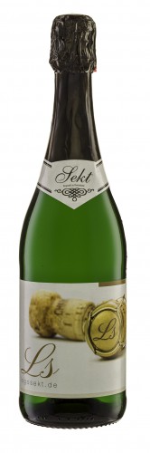 Sekt Grün / Schwarz (inkl. Halsschleife) / Trocken / 0,75 l