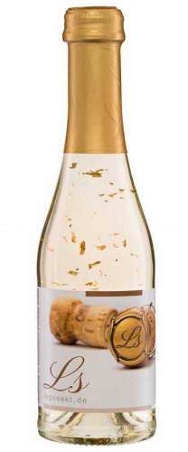Secco mit Blattgold 0.2l Weißglas - Kapsel GOLD